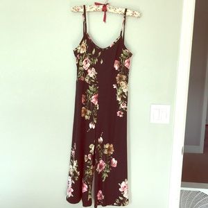 Floral Capri romper.
